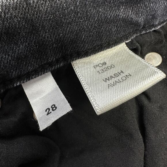 Reformation Jeans High and Skinny Crop Avalon Black Wash Pants Organic Size 28 - Picture 9 of 10